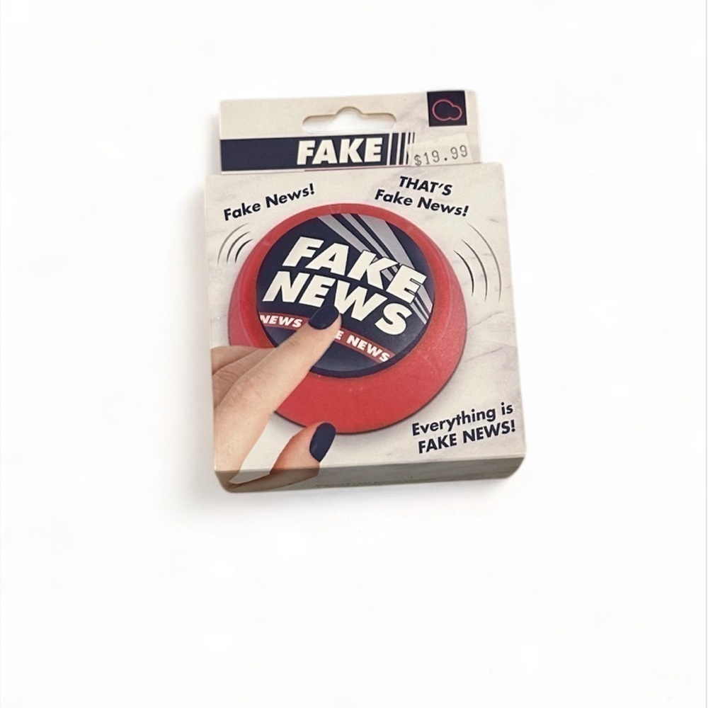 Fake News Sound Button - Red Celebrity Catchphrase Button